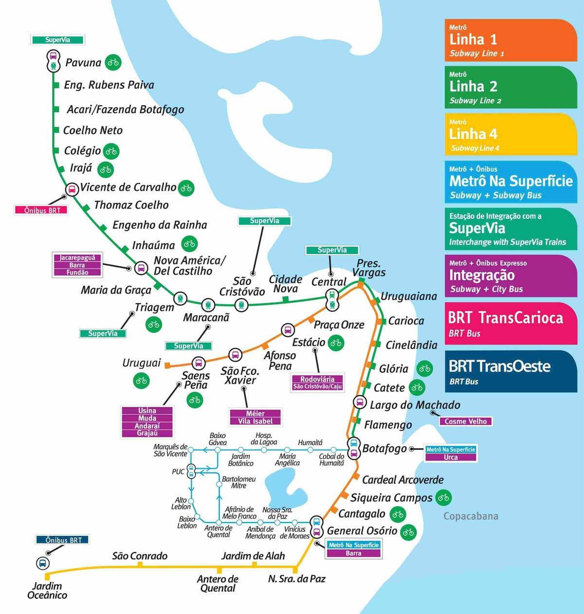 Rio de Janeiru metro zemljevid pdf
