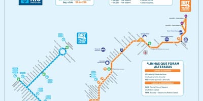 Rio brt zemljevid