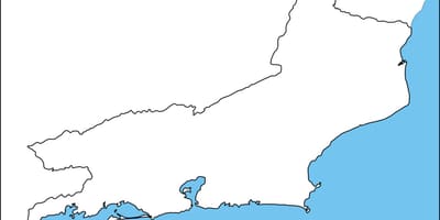 Rio de Janeiru oris zemljevid