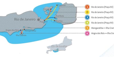 Rio de Janeiru čoln zemljevid