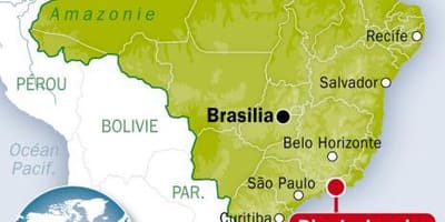 Kjer je v Riu de Janeiru v braziliji na svetovni zemljevid
