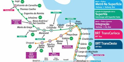 Rio de Janeiru metro zemljevid pdf