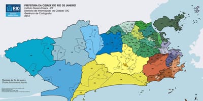 Rio de Janeiru okrožju zemljevid