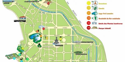 Rio de Janeiru vrt zemljevid