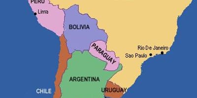 Rio grande reke zemljevid južne amerike